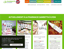 Tablet Screenshot of pharmacie-lyon-gambetta.fr